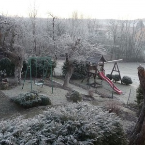 Zima w ogrodzie Domu pod Gruszą 
21.02.2016r. 