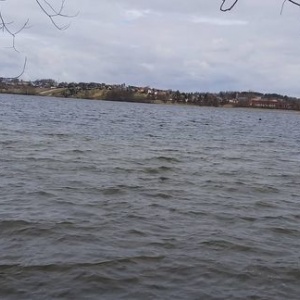 Widok na Chmielno od strony Zawór  i jezioro Kłodno 