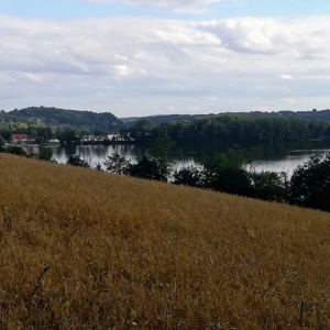Chmielno - jezioro Białe i Jezioro Kłodno.
Widok z przysiółka Bukowinki 
