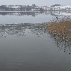 Pocztówka z nad jeziora w Chmielnie 