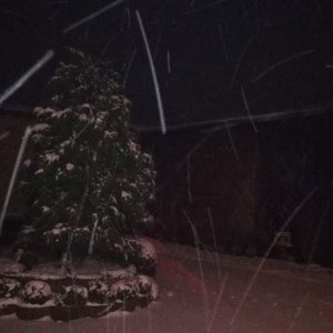 Zadymka śnieżna w Chmielnie 