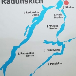 Opis jezior Kółka Raduńskiego. 